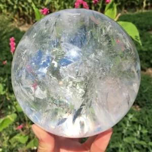 Elegant Clear Quartz Crystal Sphere
