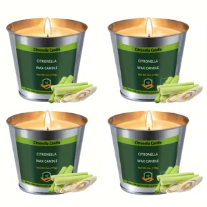 4pcs Citronella Outdoor Candles