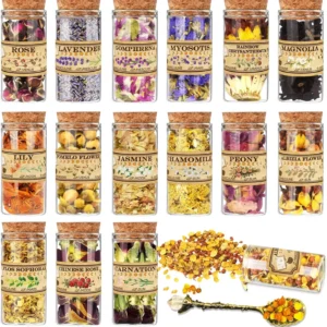 Dried Flowers & Herbs Jars