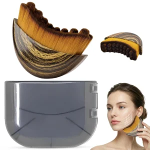 Portable Dry Facial Brush for Lymphatic Drainage